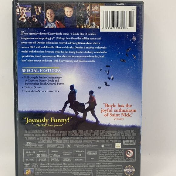 Millions DVD Movie Rated PG 20th Century Fox Widescreen - Picture 2 of 4